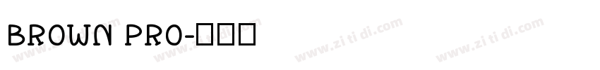 BROWN PRO字体转换